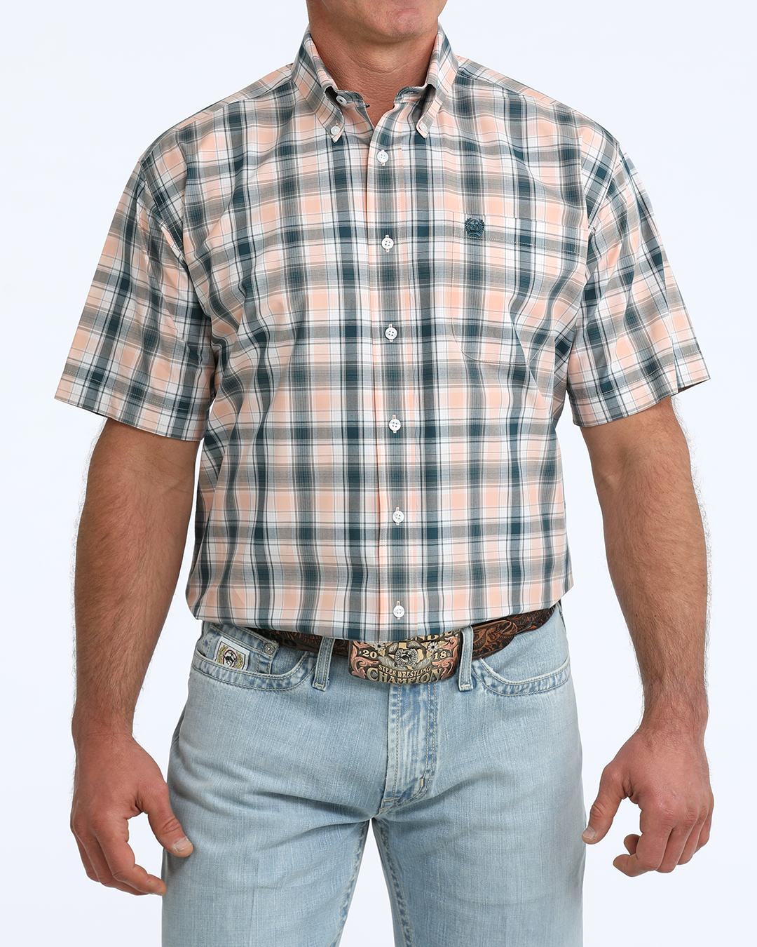Men's Classic Fit Button-Down Western Shirt