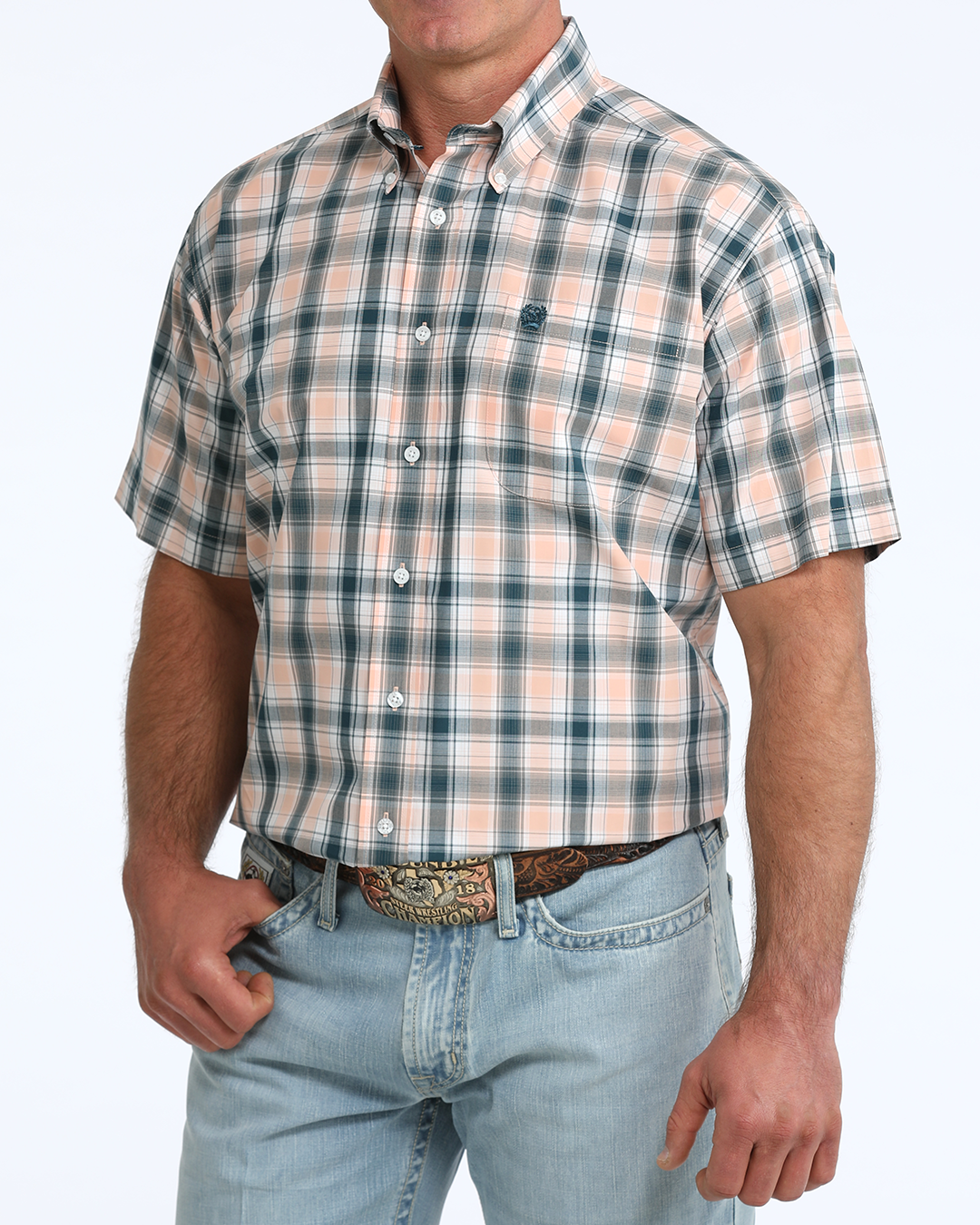 Men's Classic Fit Button-Down Western Shirt