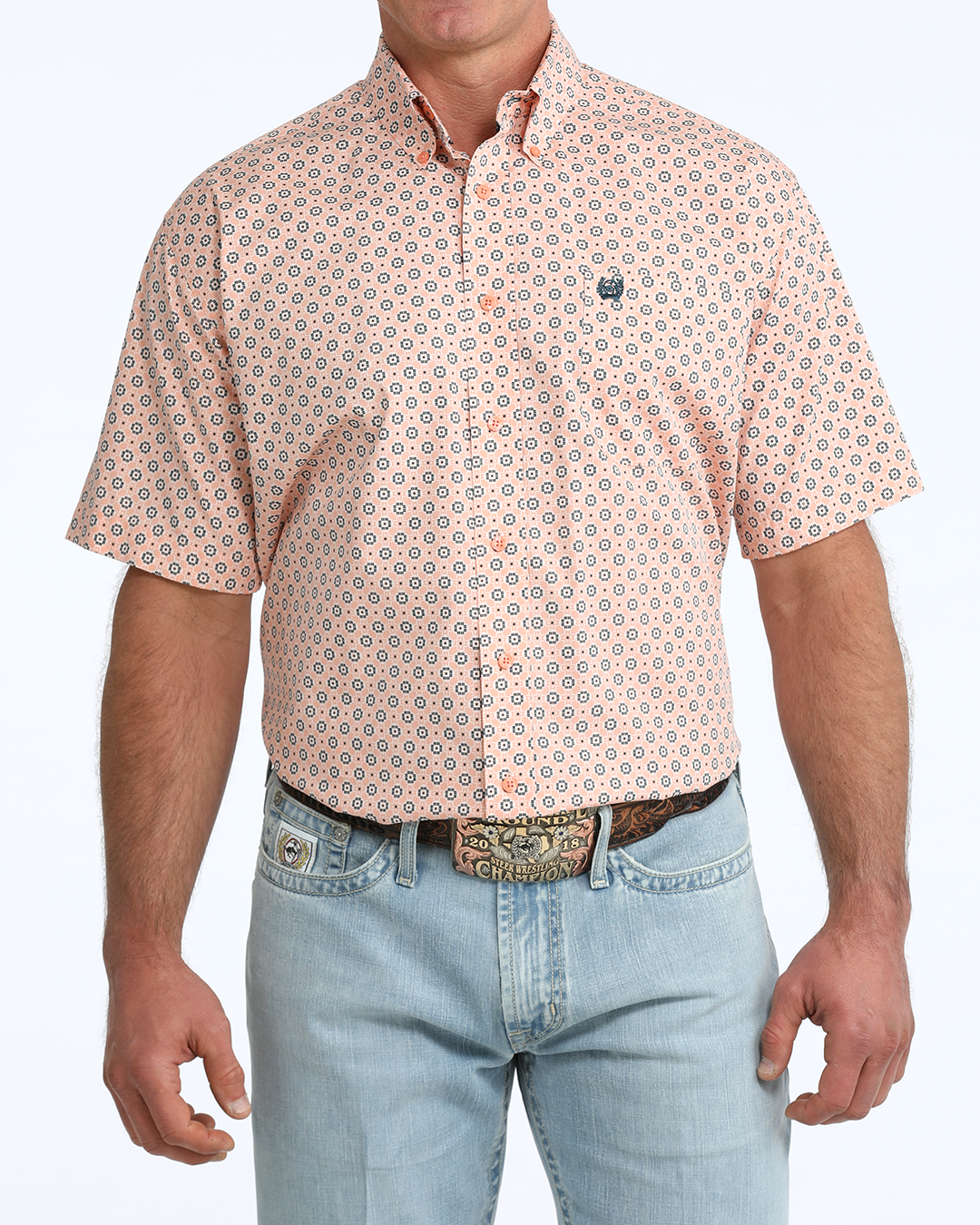Men's Classic Fit Button-Down Western Shirt