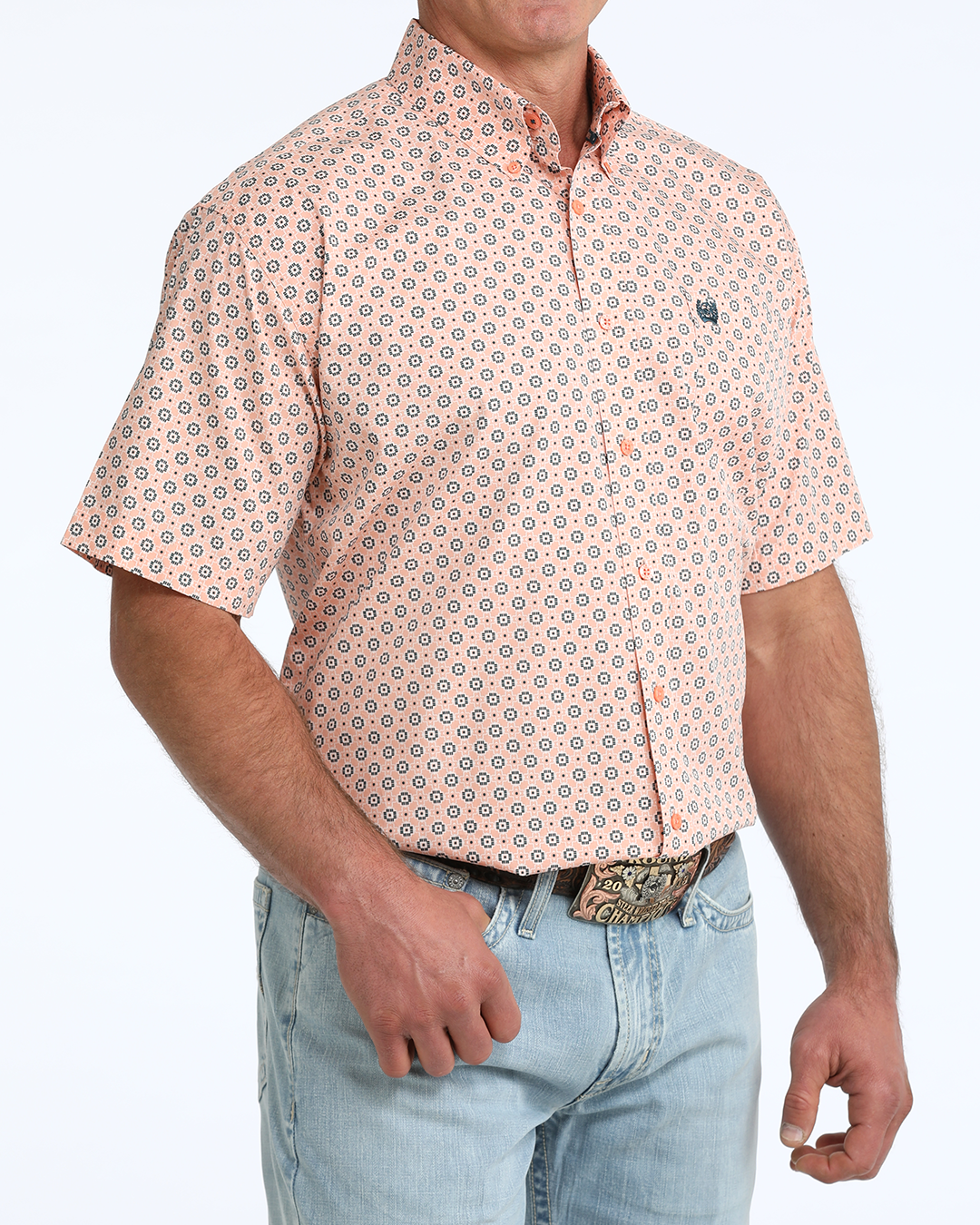 Men's Classic Fit Button-Down Western Shirt