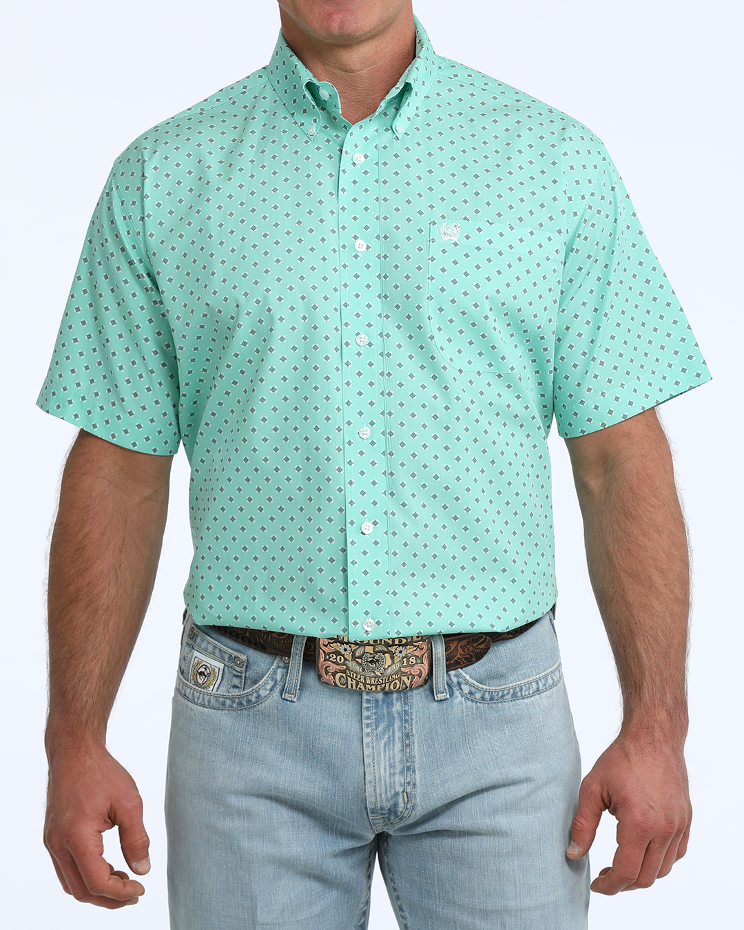 Men's Classic Fit Button-Down Western Shirt