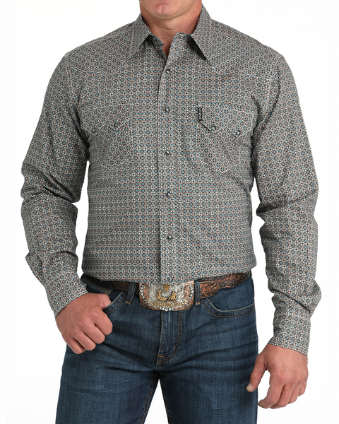 Men's Modern Fit Snap Front Western Shirt