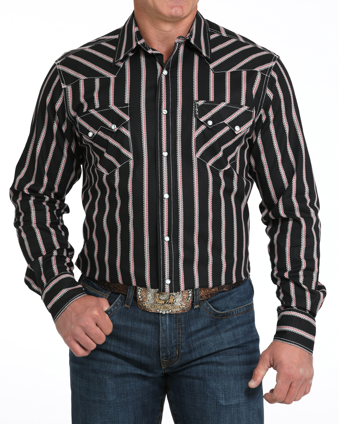 Men’s Modern Fit Snap Front Western Shirt