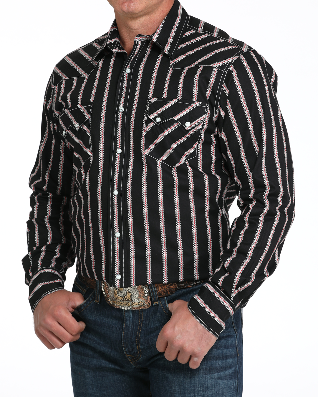 Men’s Modern Fit Snap Front Western Shirt