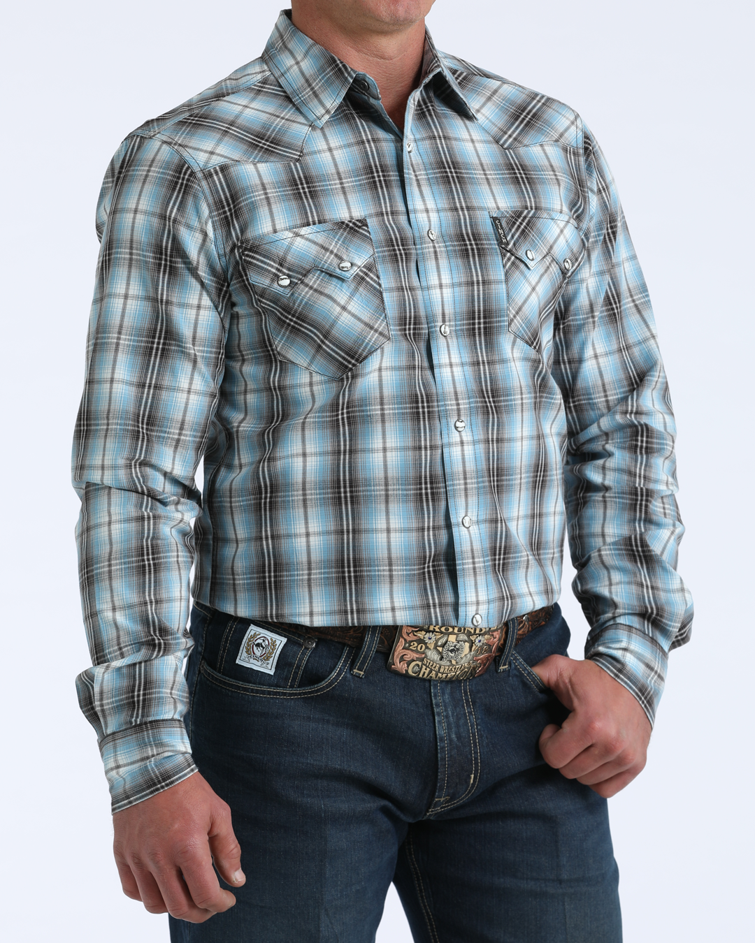 Men’s Modern Fit Snap Front Western Shirt