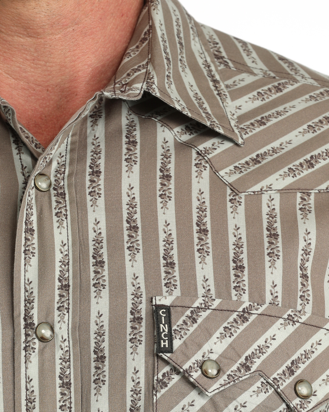 Men’s Modern Fit Snap Front Western Shirt