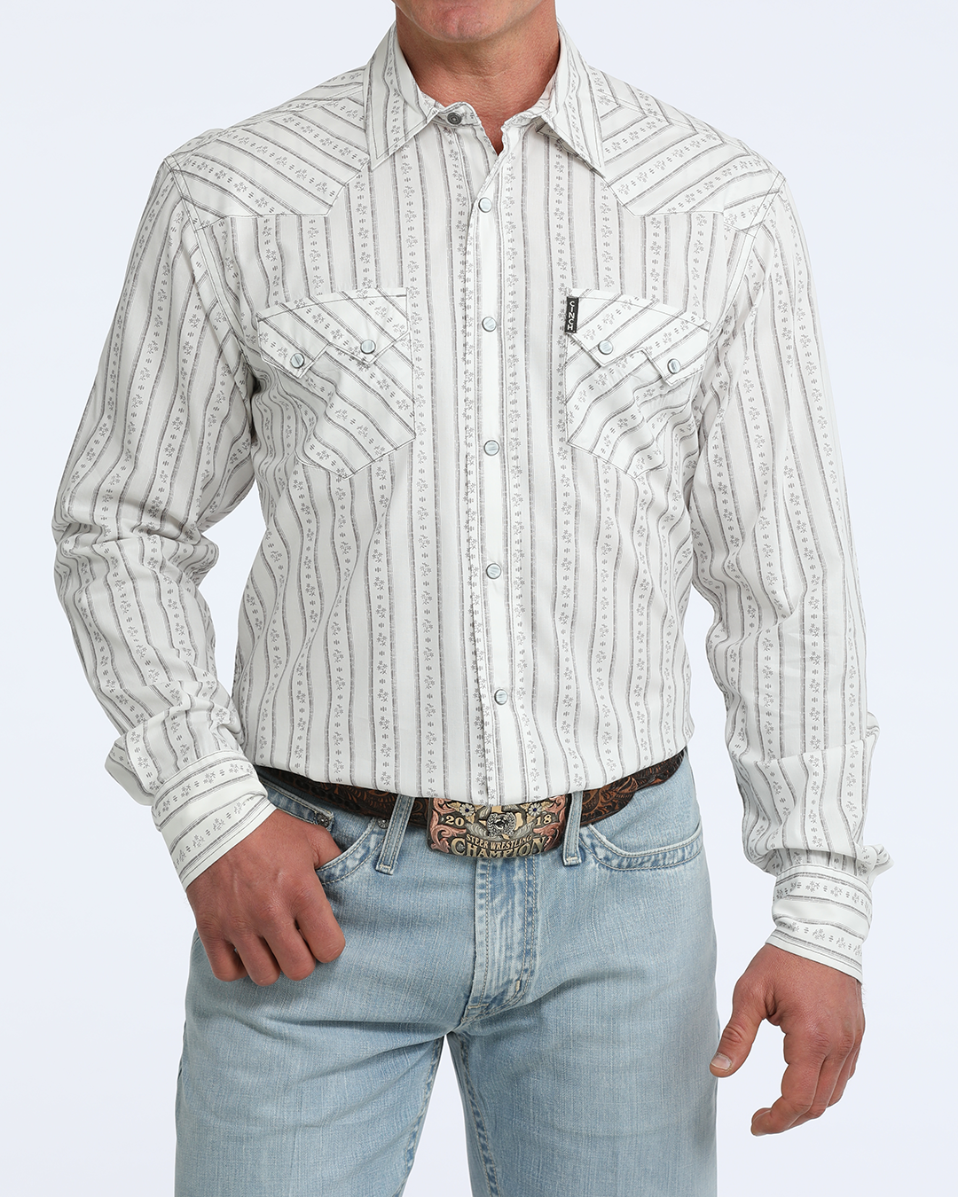 Men’s Modern Fit Snap Front Western Shirt