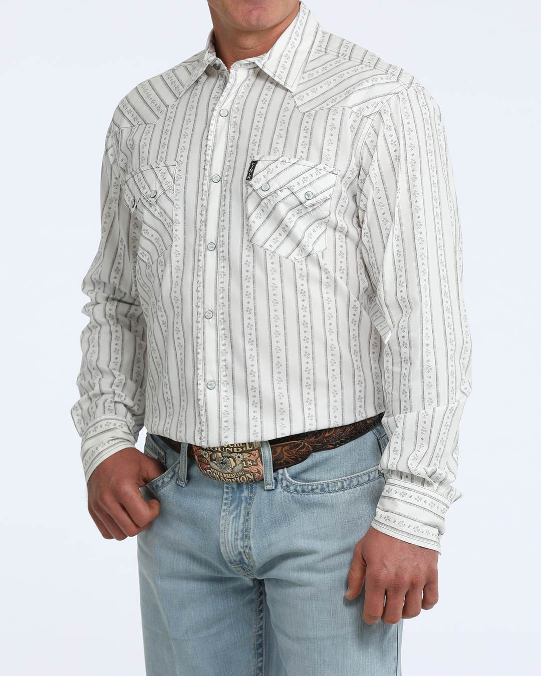 Men’s Modern Fit Snap Front Western Shirt