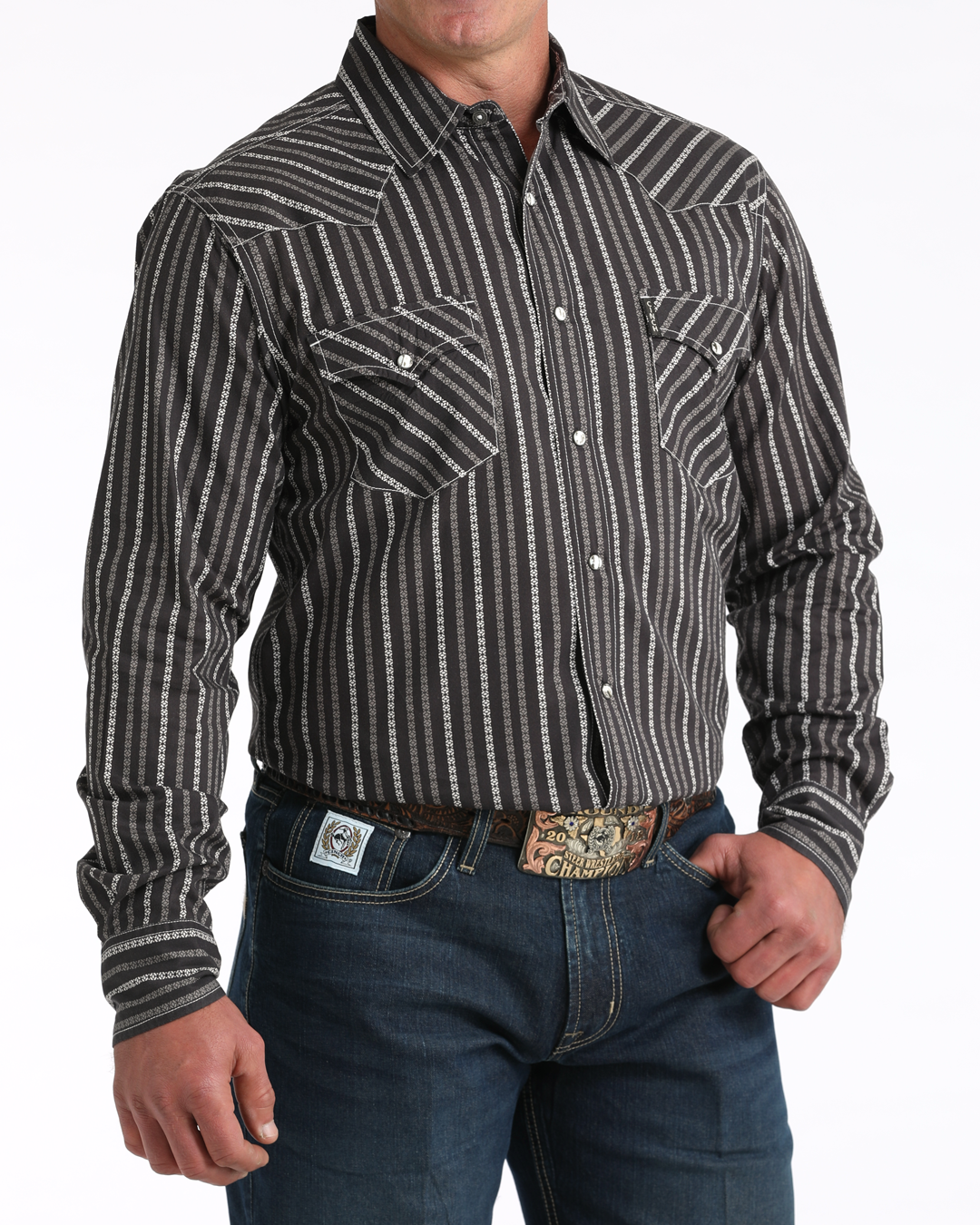 Men’s Modern Fit Snap Front Western Shirt