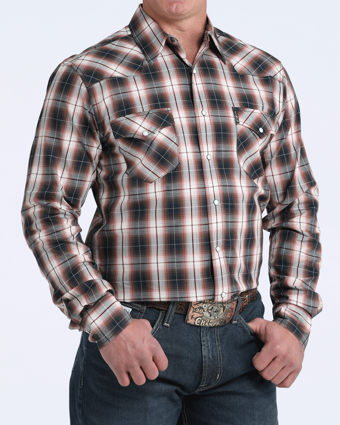 Men’s Modern Fit Snap Front Western Shirt