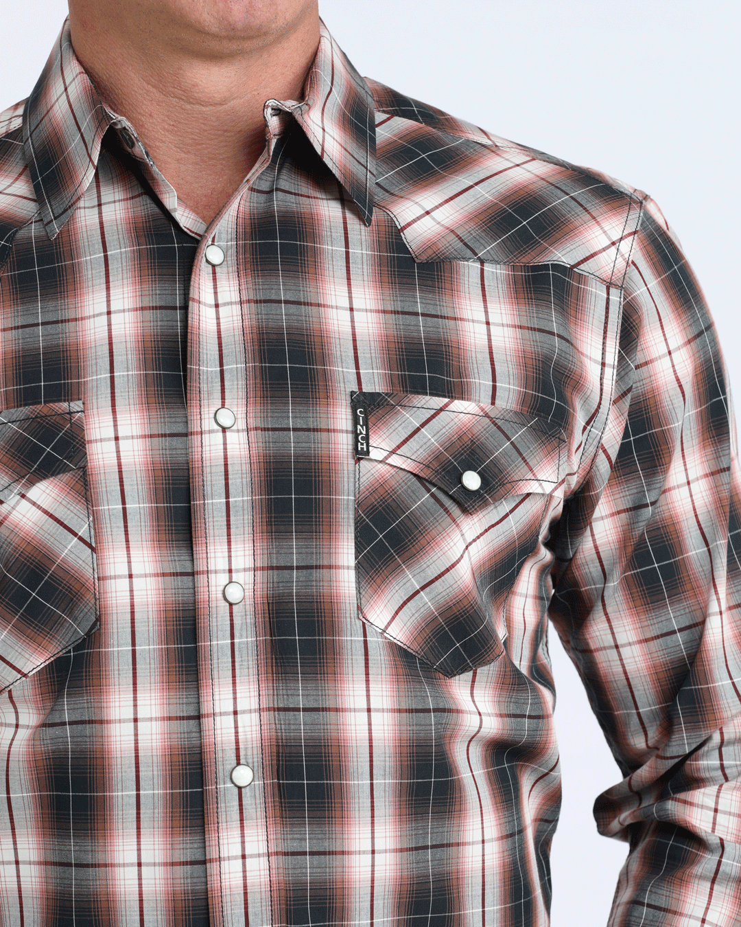 Men’s Modern Fit Snap Front Western Shirt
