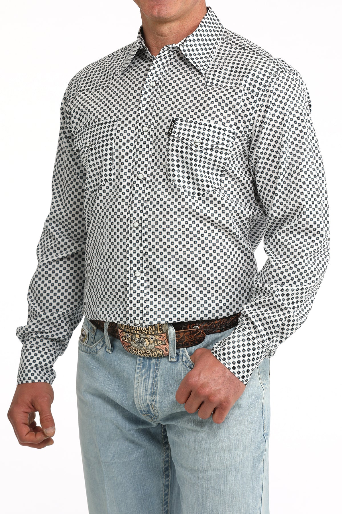 Men’s Modern Fit Snap Front Western Shirt