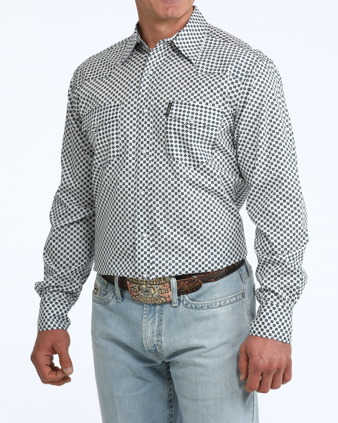 Men’s Modern Fit Snap Front Western Shirt