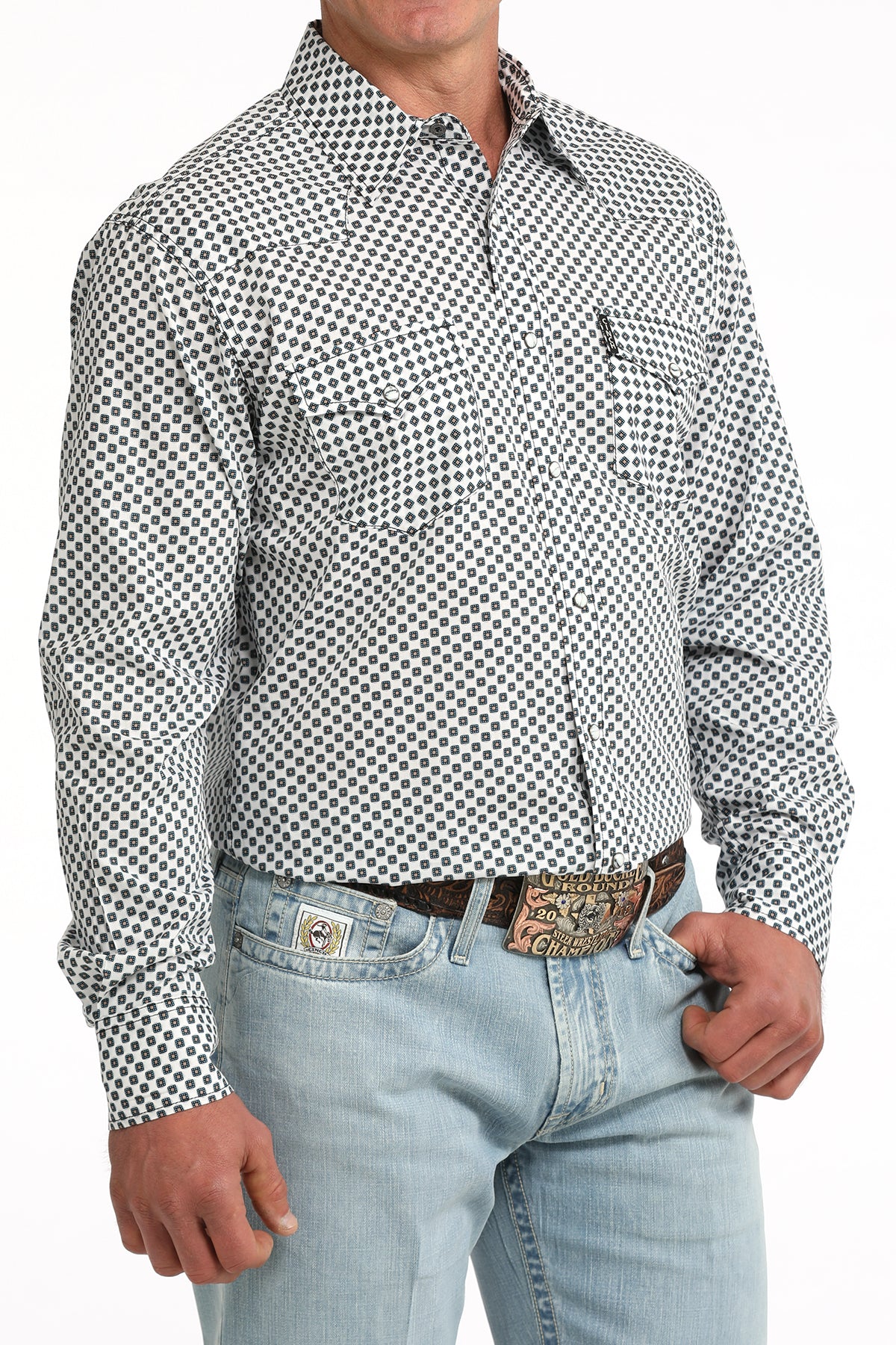 Men’s Modern Fit Snap Front Western Shirt