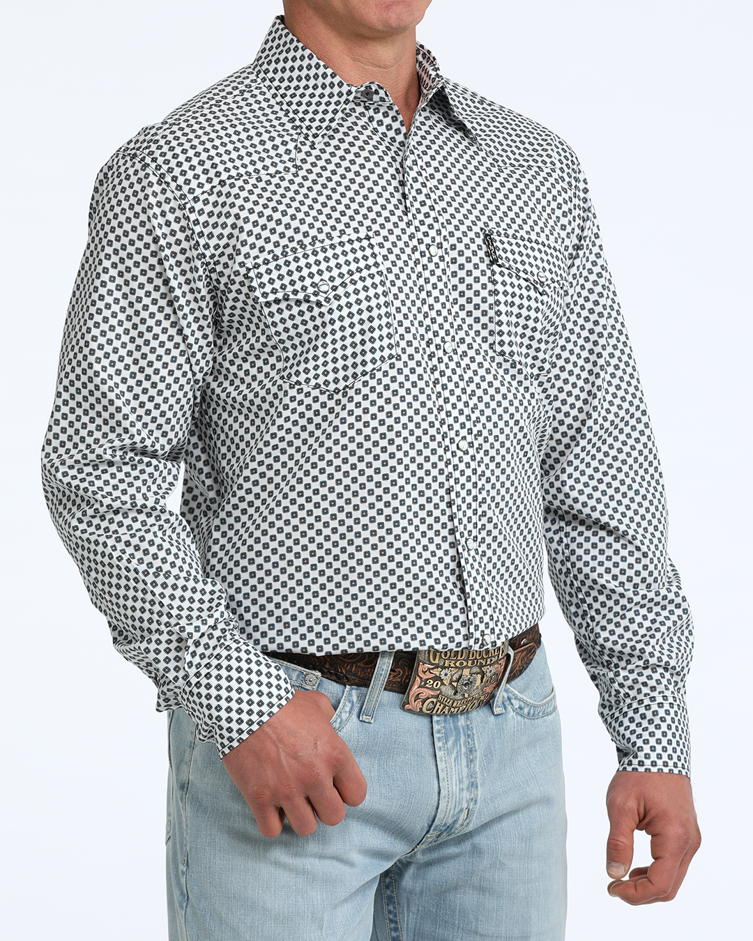 Men’s Modern Fit Snap Front Western Shirt