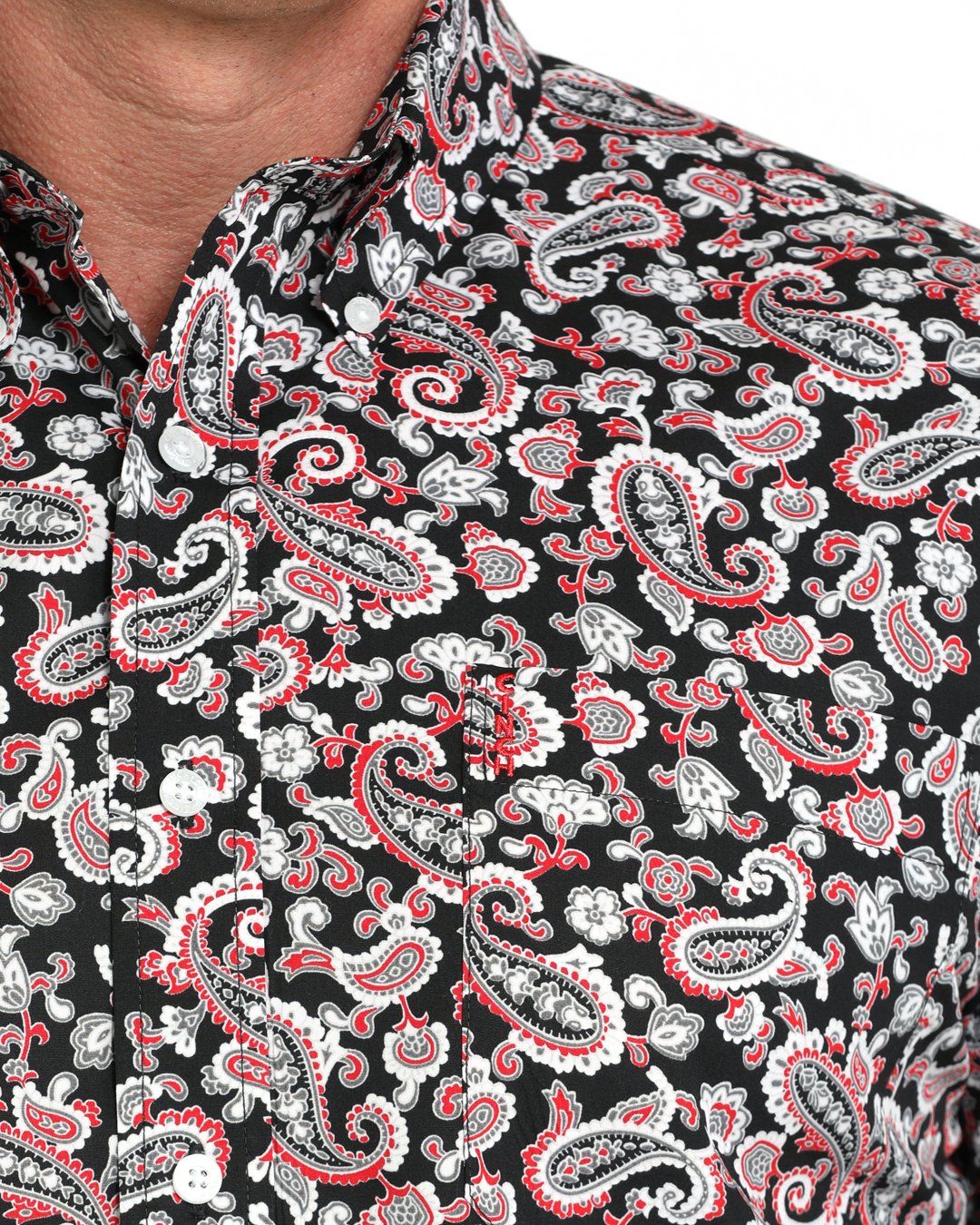 Men’s Modern Fit Button-Down Western Shirt