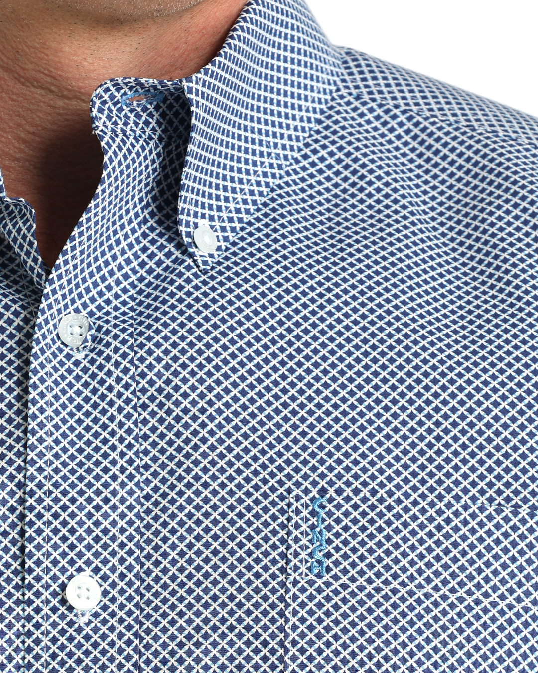 Men’s Modern Fit Button-Down Western Shirt