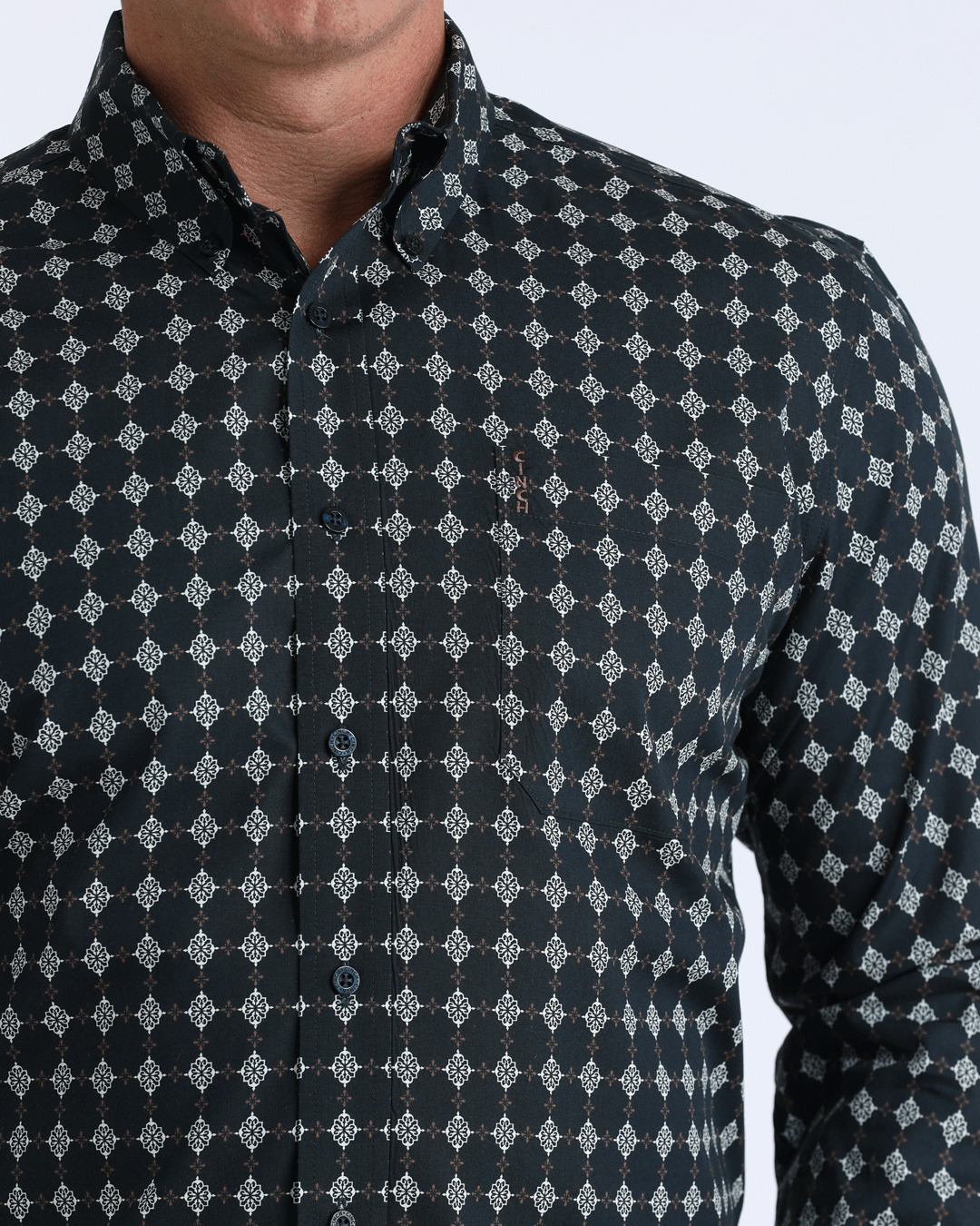 Men’s Modern Fit Button-Down Western Shirt