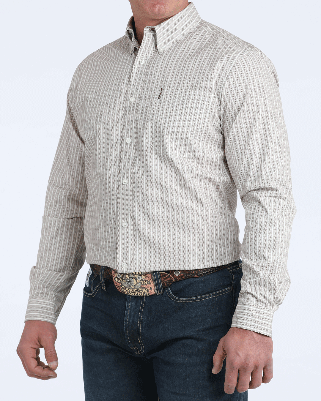 Men’s Modern Fit Button-Down Western Shirt