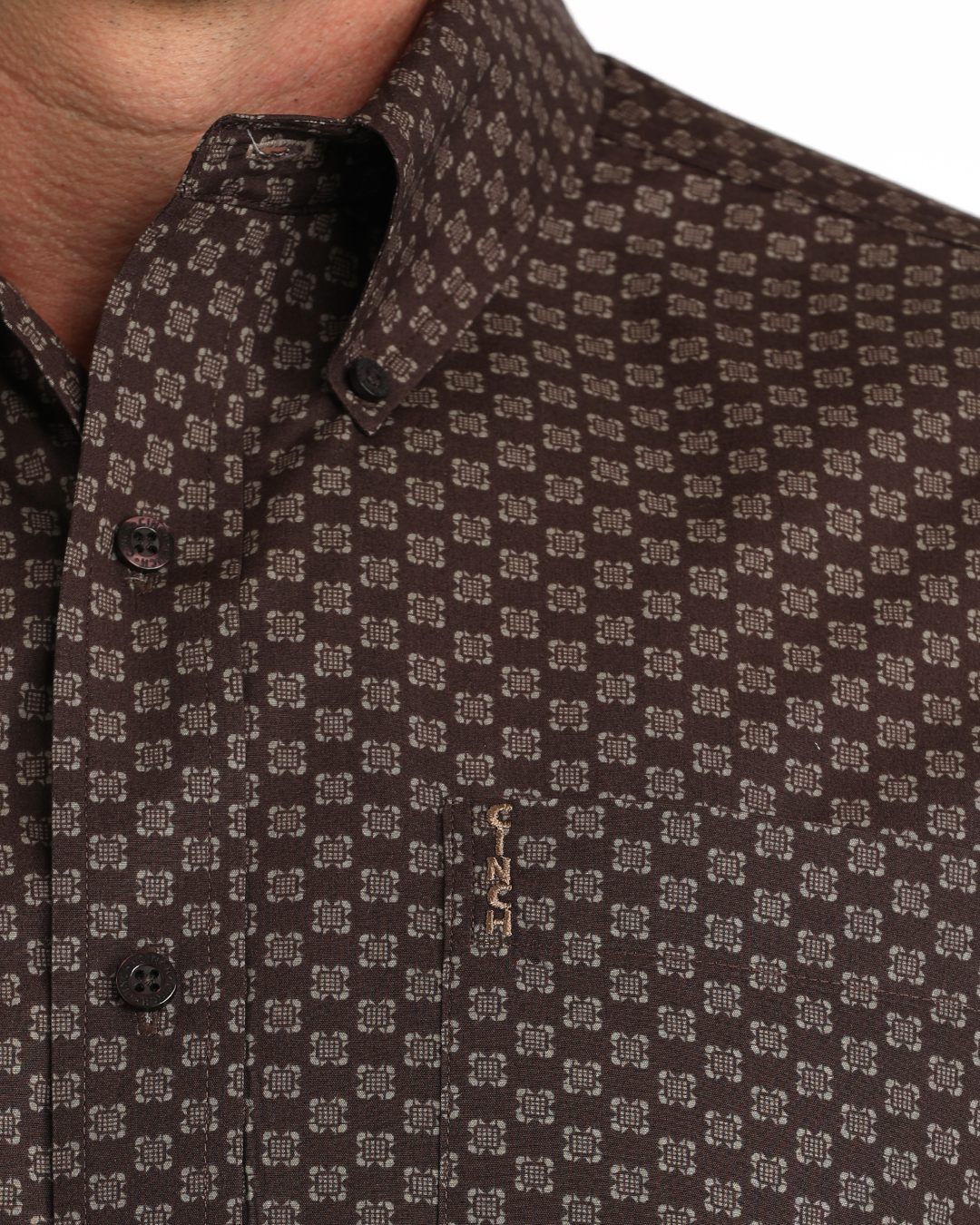 Men’s Modern Fit Button-Down Western Shirt