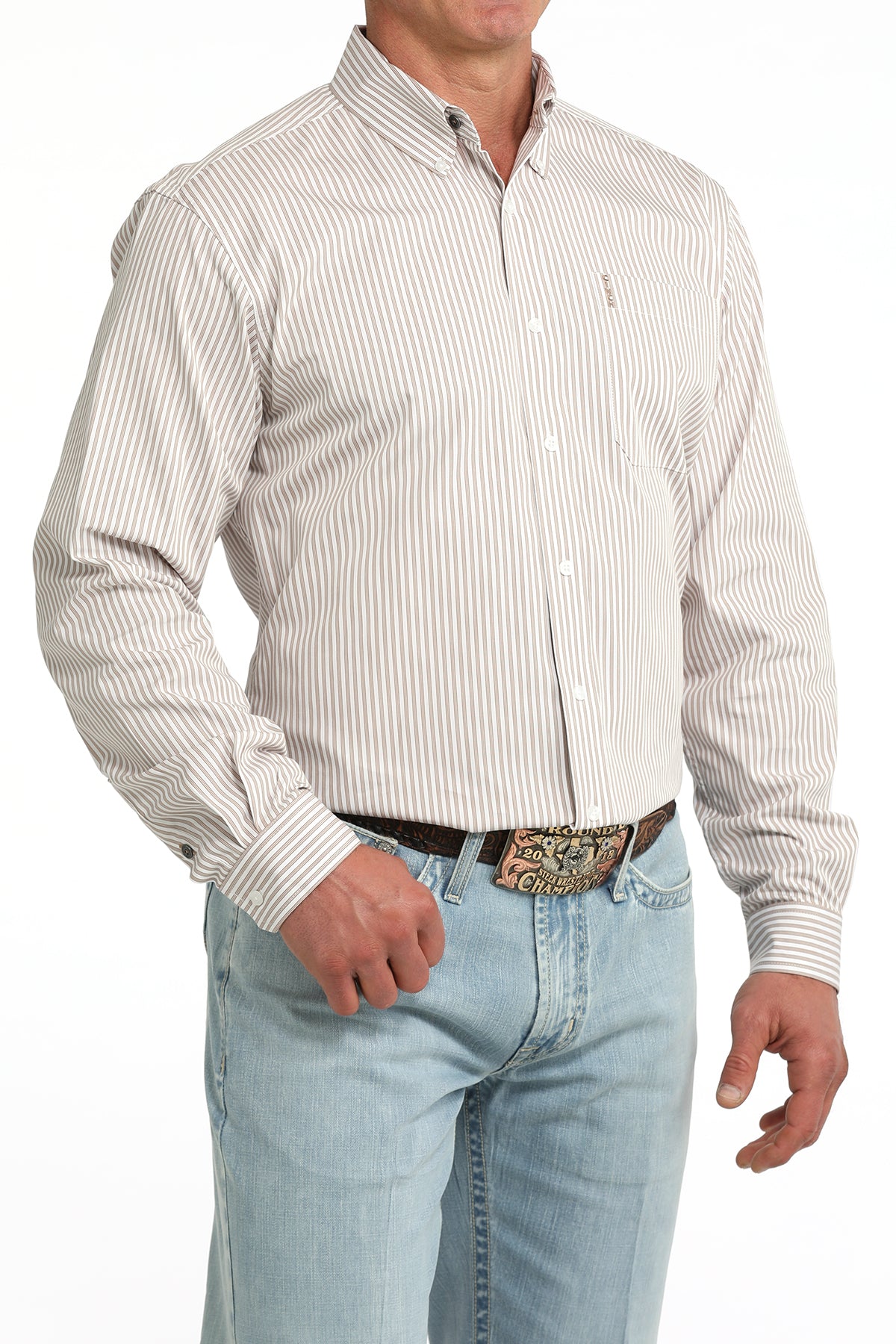 Men’s Modern Fit Button-Down Western Shirt