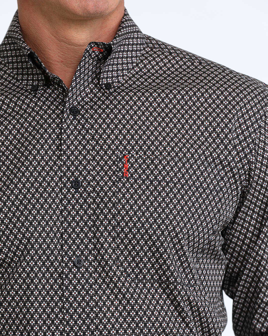 Men’s Modern Fit Button-Down Western Shirt