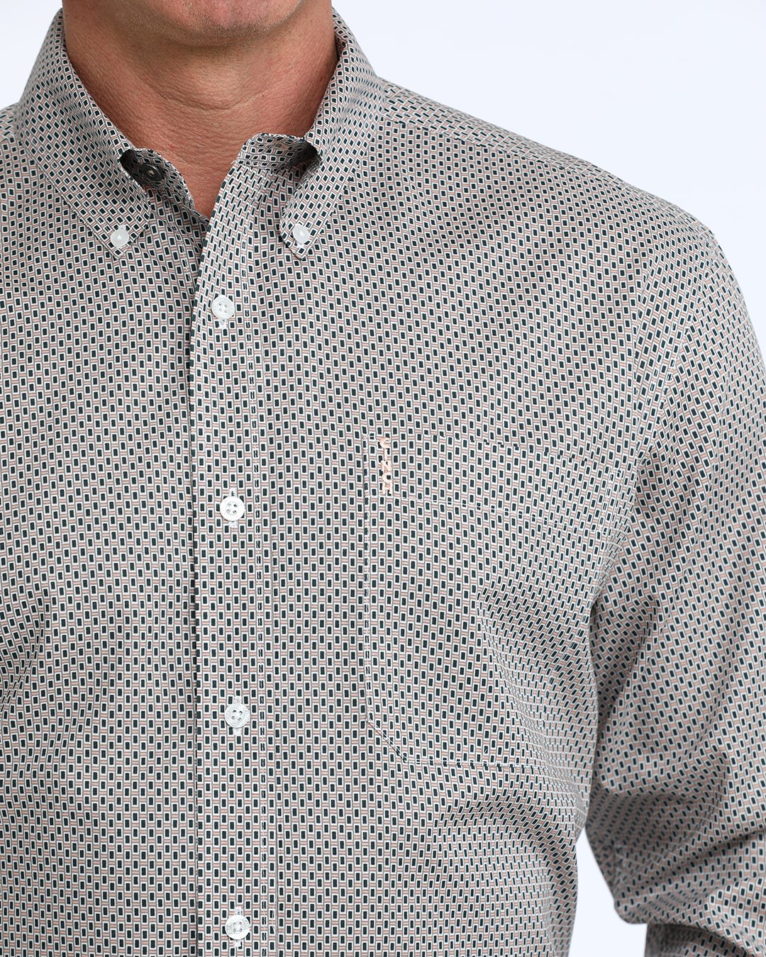 Men’s Modern Fit Button-Down Western Shirt