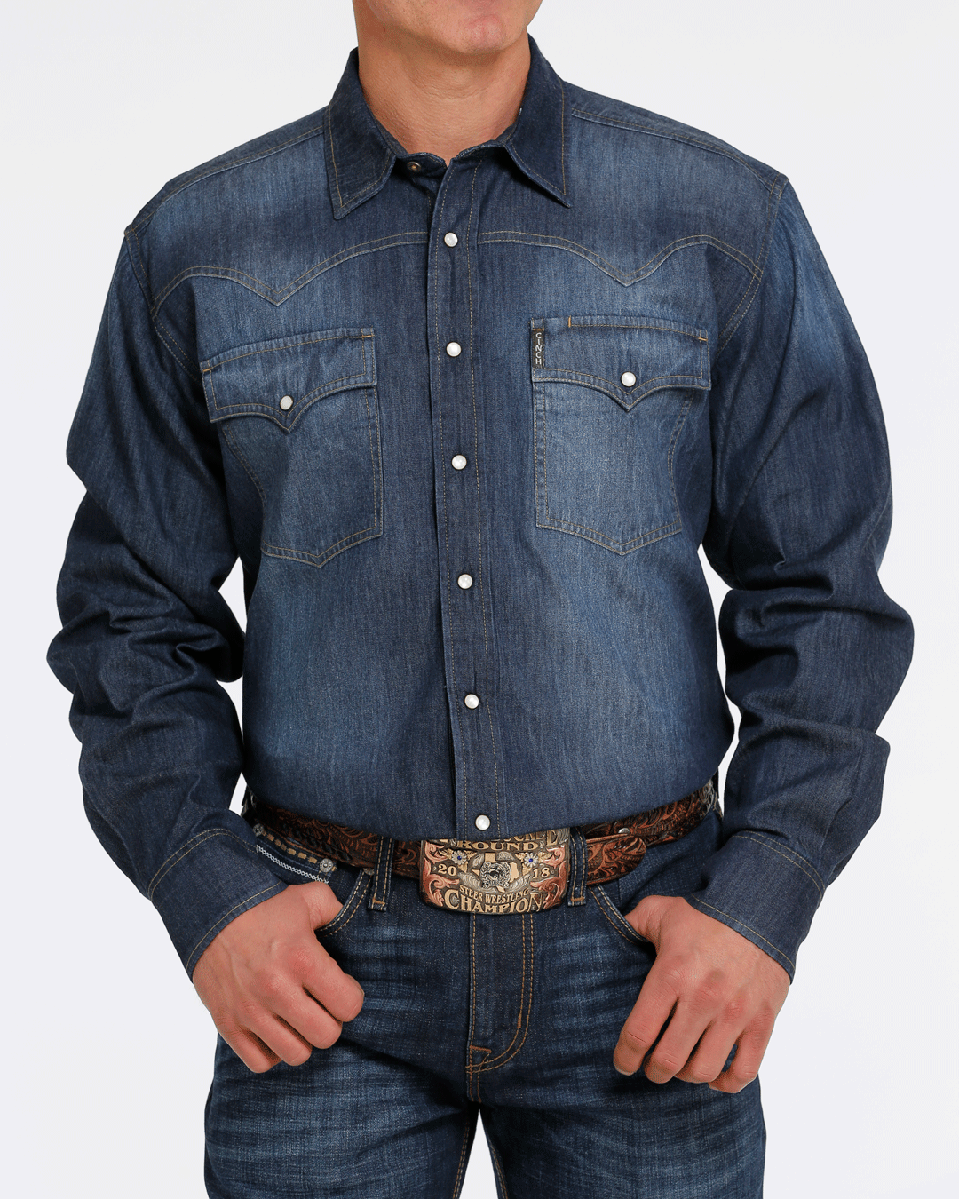 Men's Classic Fit Snap Front Western Shirt