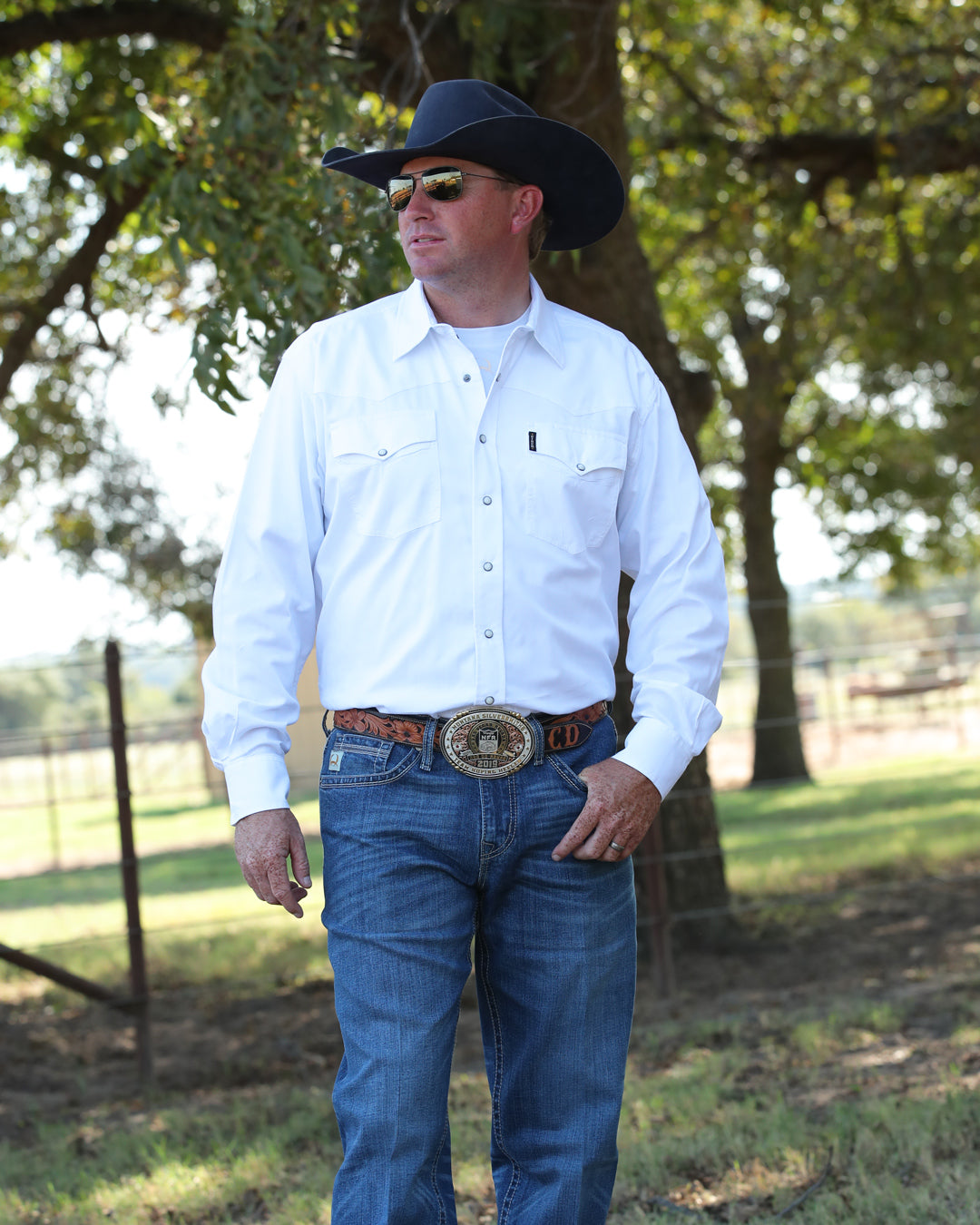 Men's Classic Fit Snap Front Western Shirt