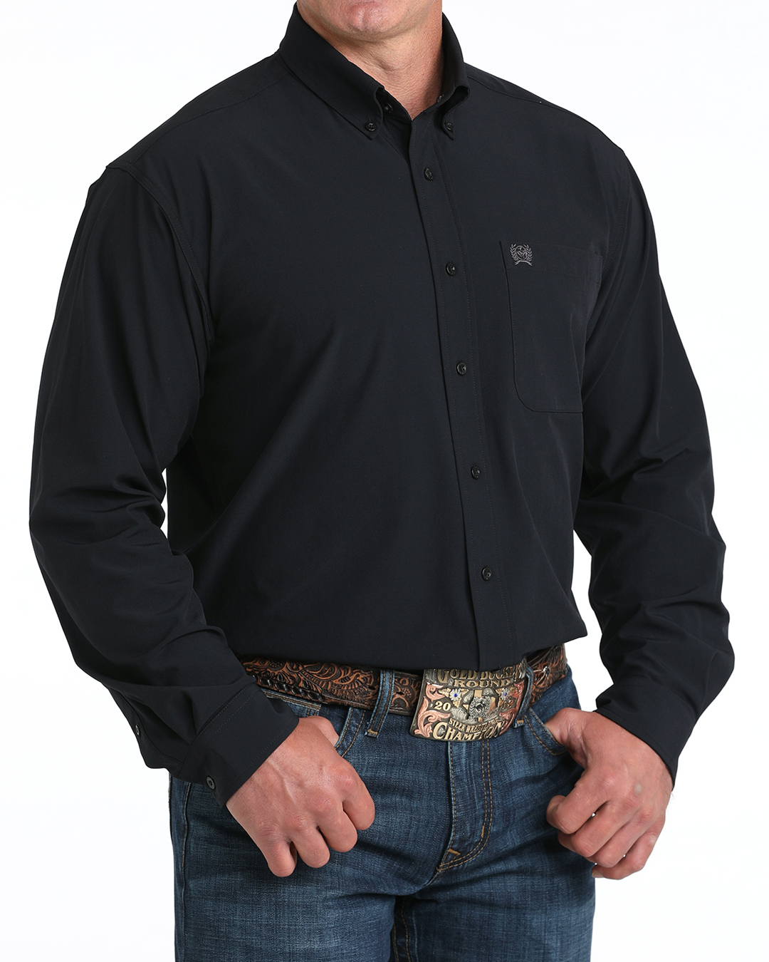 Men’s Solid Arenaflex® Button-Down Western Shirt