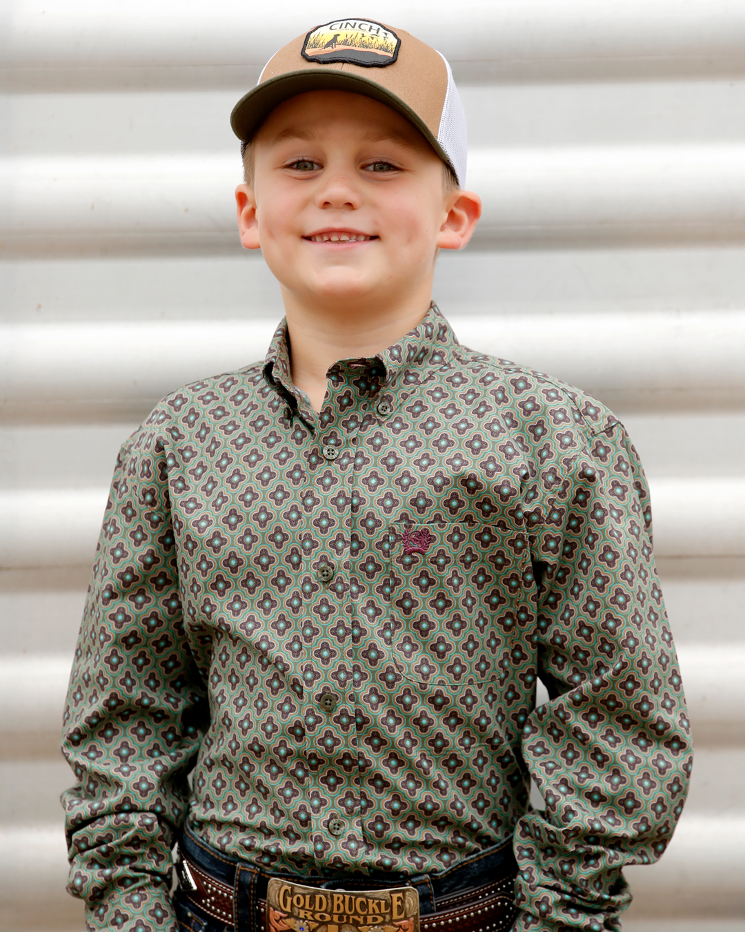 Boy's Button-Down Western Shirt
