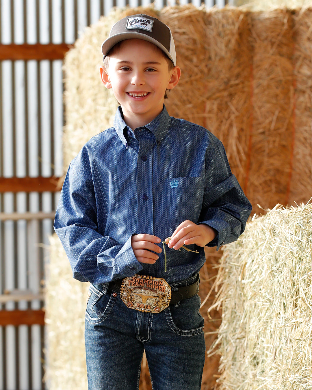 Boy's Button-Down Western Shirt