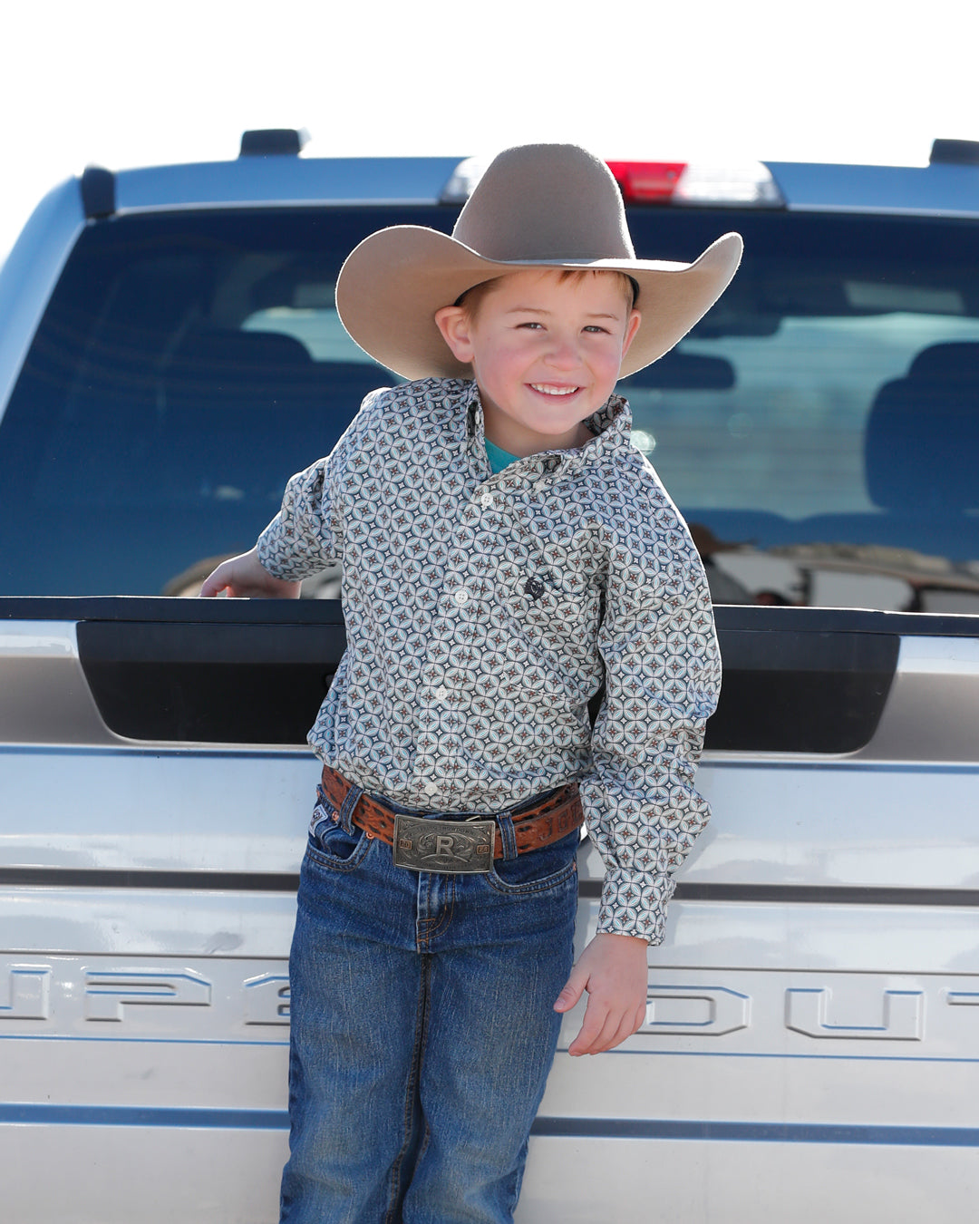 Boy's Button-Down Western Shirt