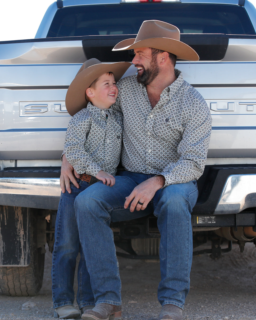 Boy's Button-Down Western Shirt