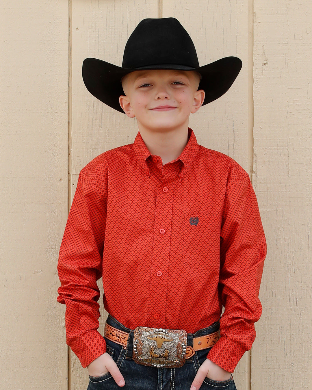 Boy's Button-Down Western Shirt