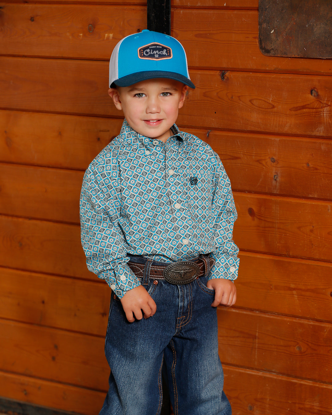 Boy's Button-Down Western Shirt