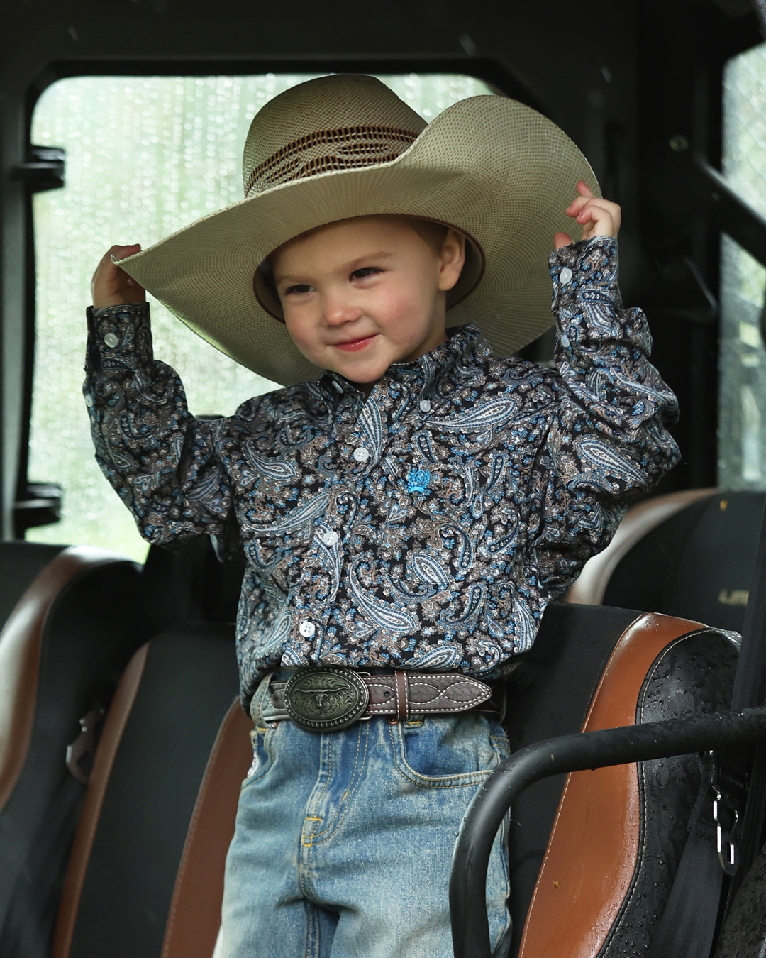 Boy's Button-Down Western Shirt