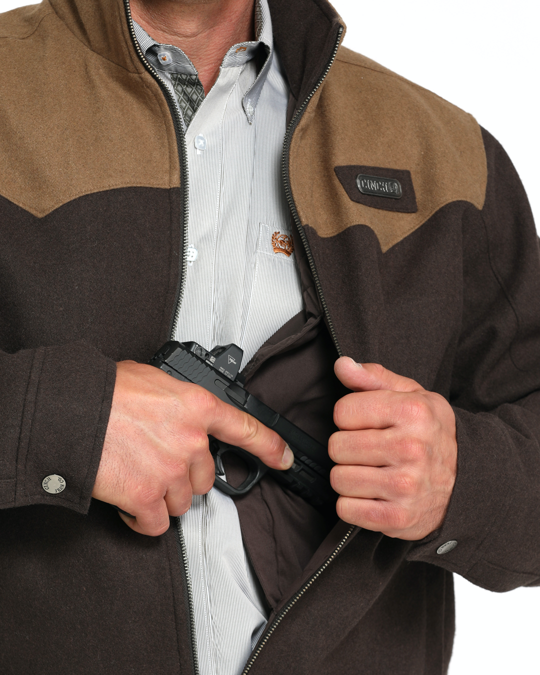Men's Concealed Carry Wooly Jacket