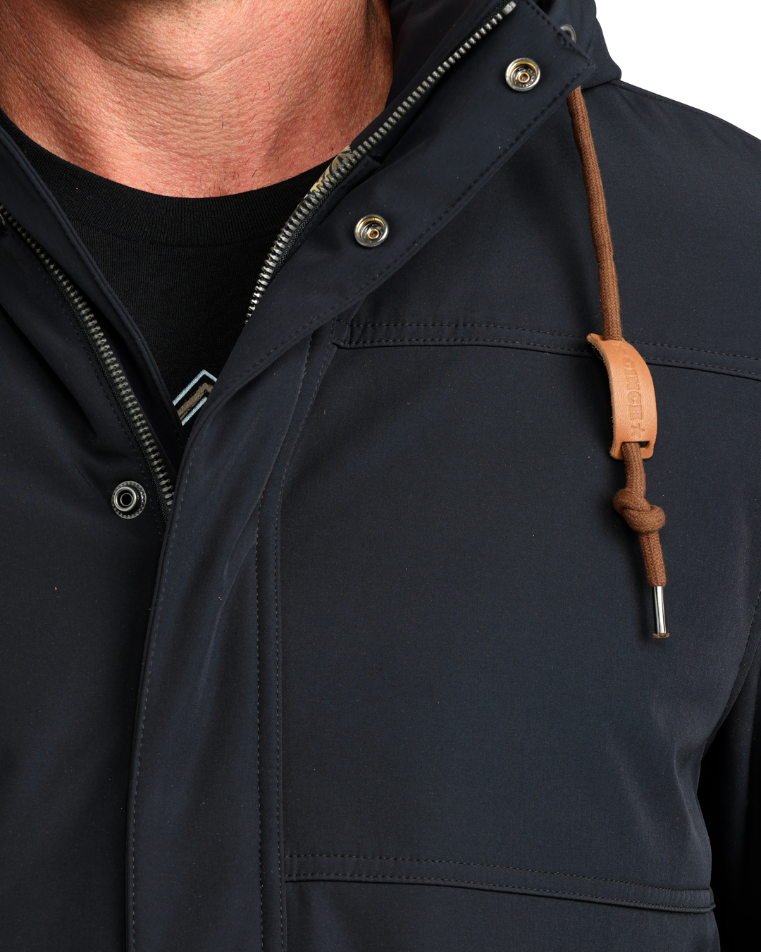 Men's Bonded Jacket with Removable Hood