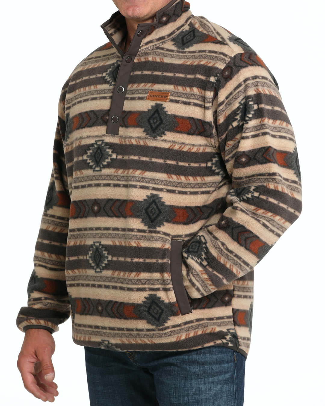 MENS POLAR FLEECE OW25-BROWN