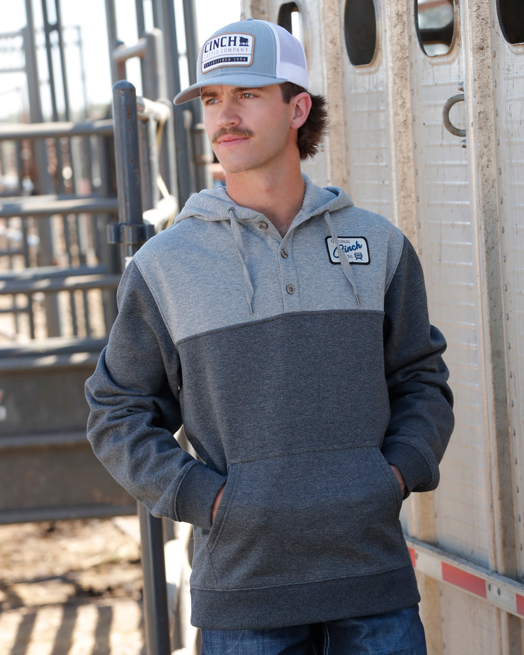 Men's Color Blocked Hoodie