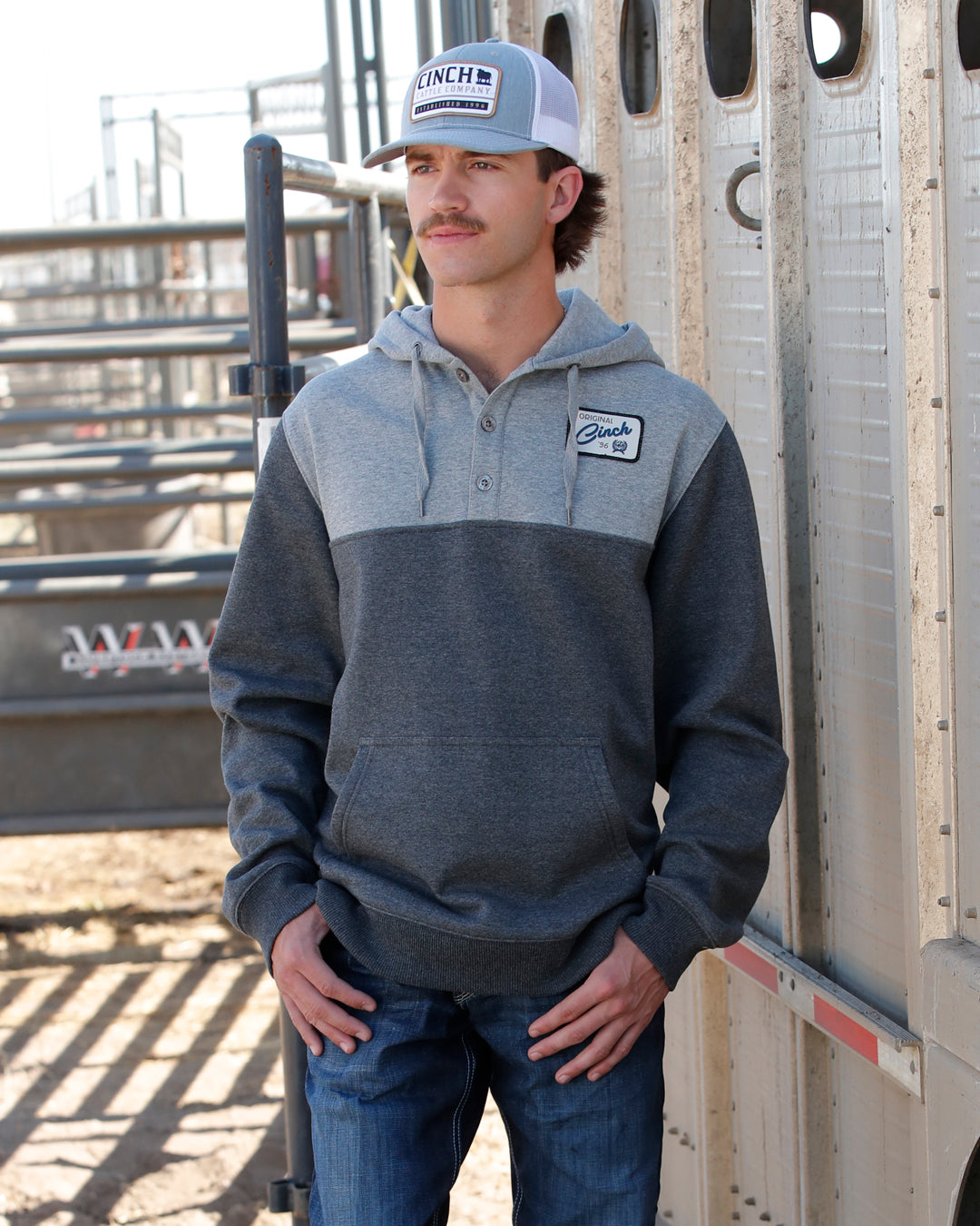 Men's Color Blocked Hoodie