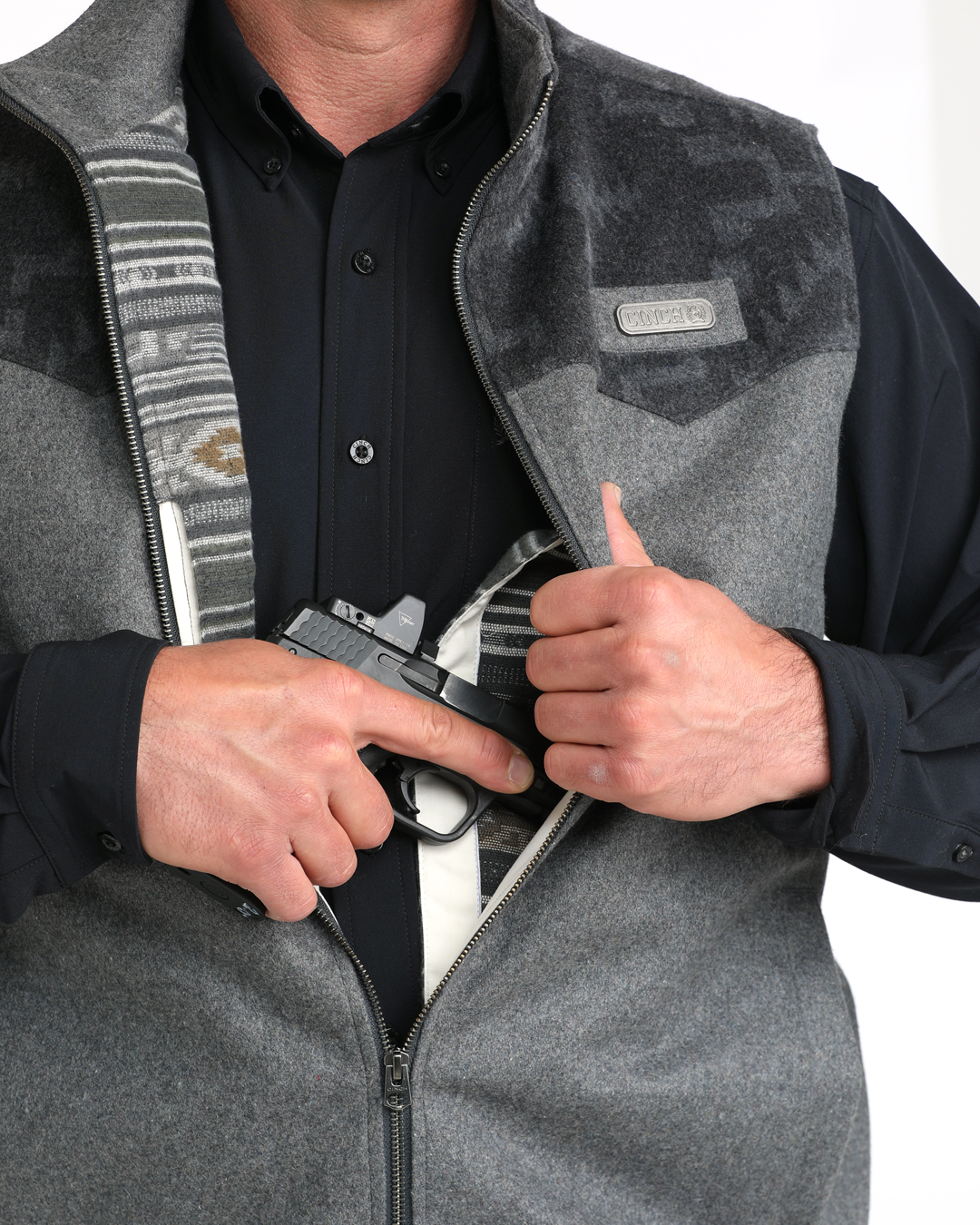Men's Wooly Concealed Carry Vest