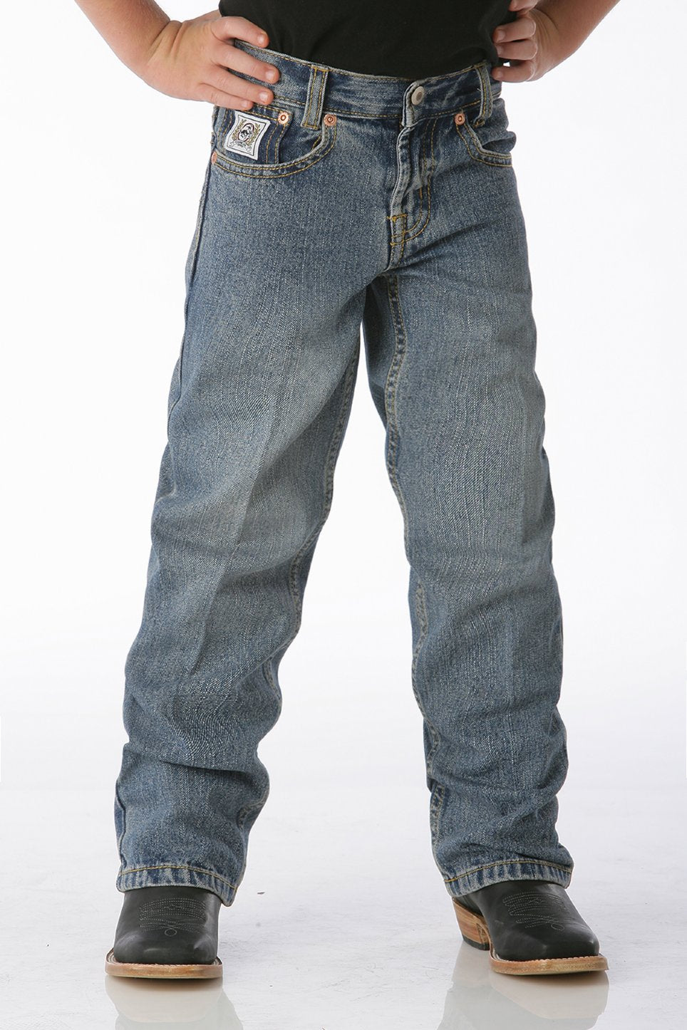 BOYS WHITE LABEL JEANS - MEDIUM STONEWASH