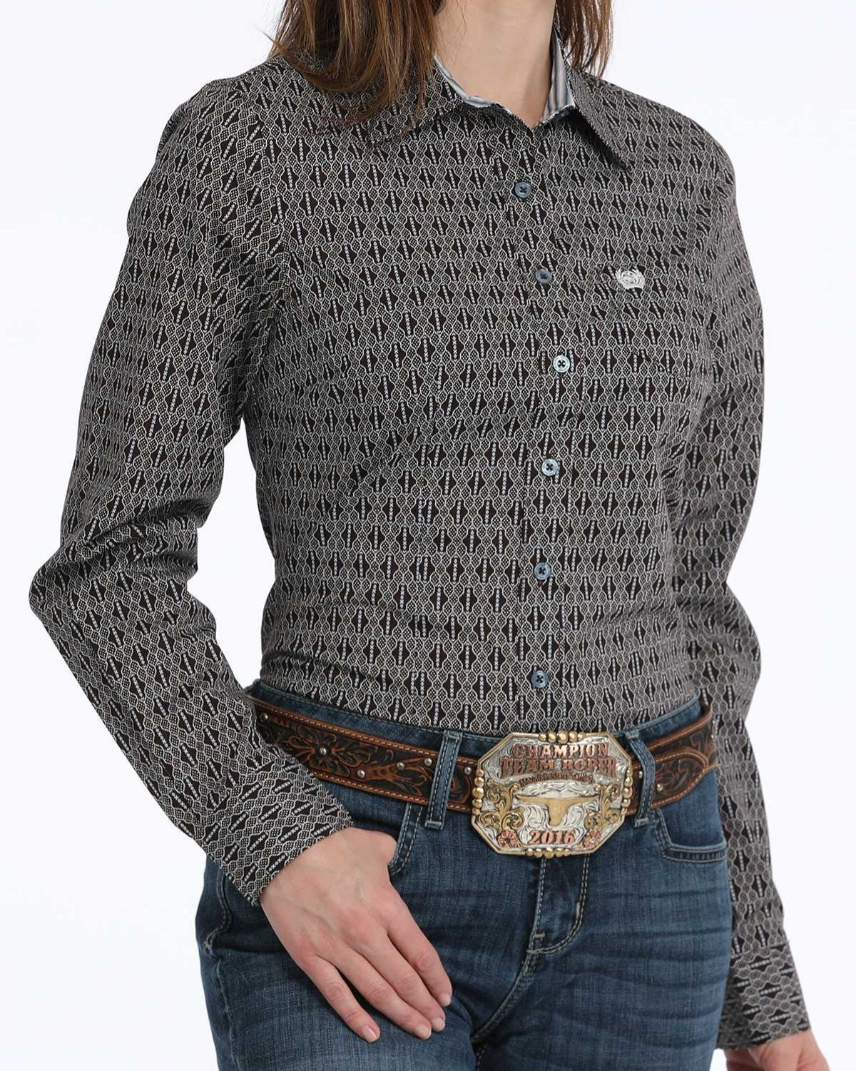 Women’s Arena Fit Button-Down Western Shirt