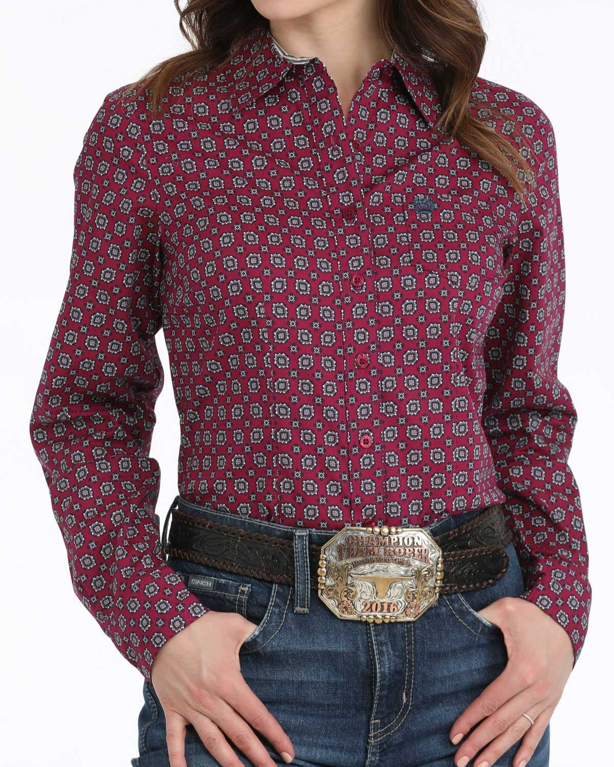 Women’s Arena Fit Button-Down Western Shirt