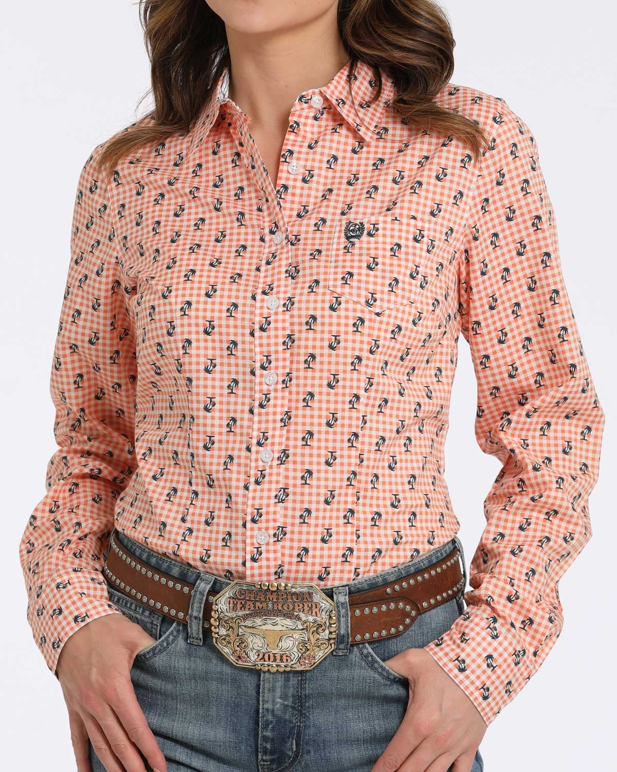 Women’s Arena Fit Button-Down Western Shirt