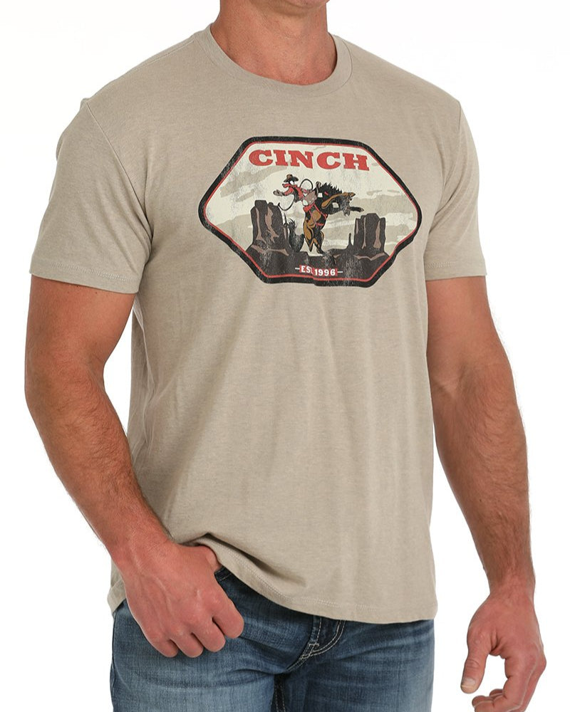 Men's Cinch Cowboy Tee - Tan