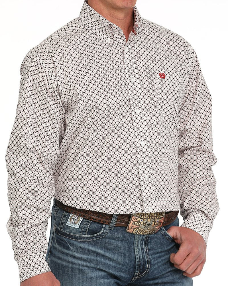 Men's Stretch Classic Fit Button-Down Western Shirt