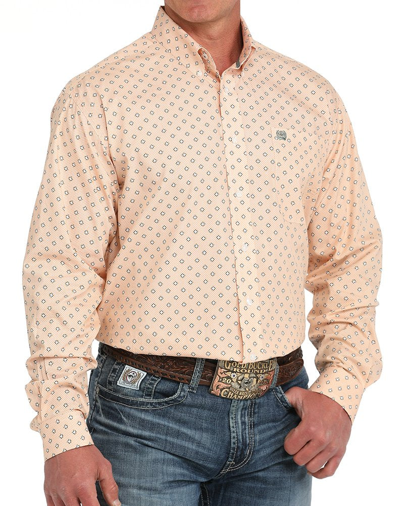 Men's Classic Fit Button-Down Western Shirt